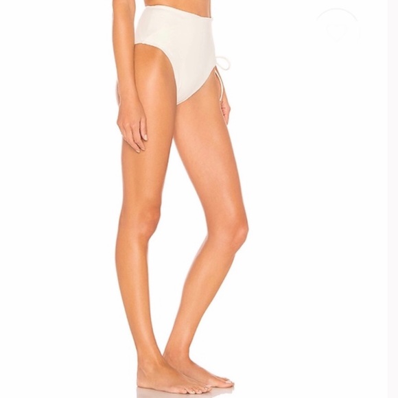 KOPPER & ZINK ROMEO HIGH RISE CREAM BIKINI BOTTOM - Picture 2 of 16